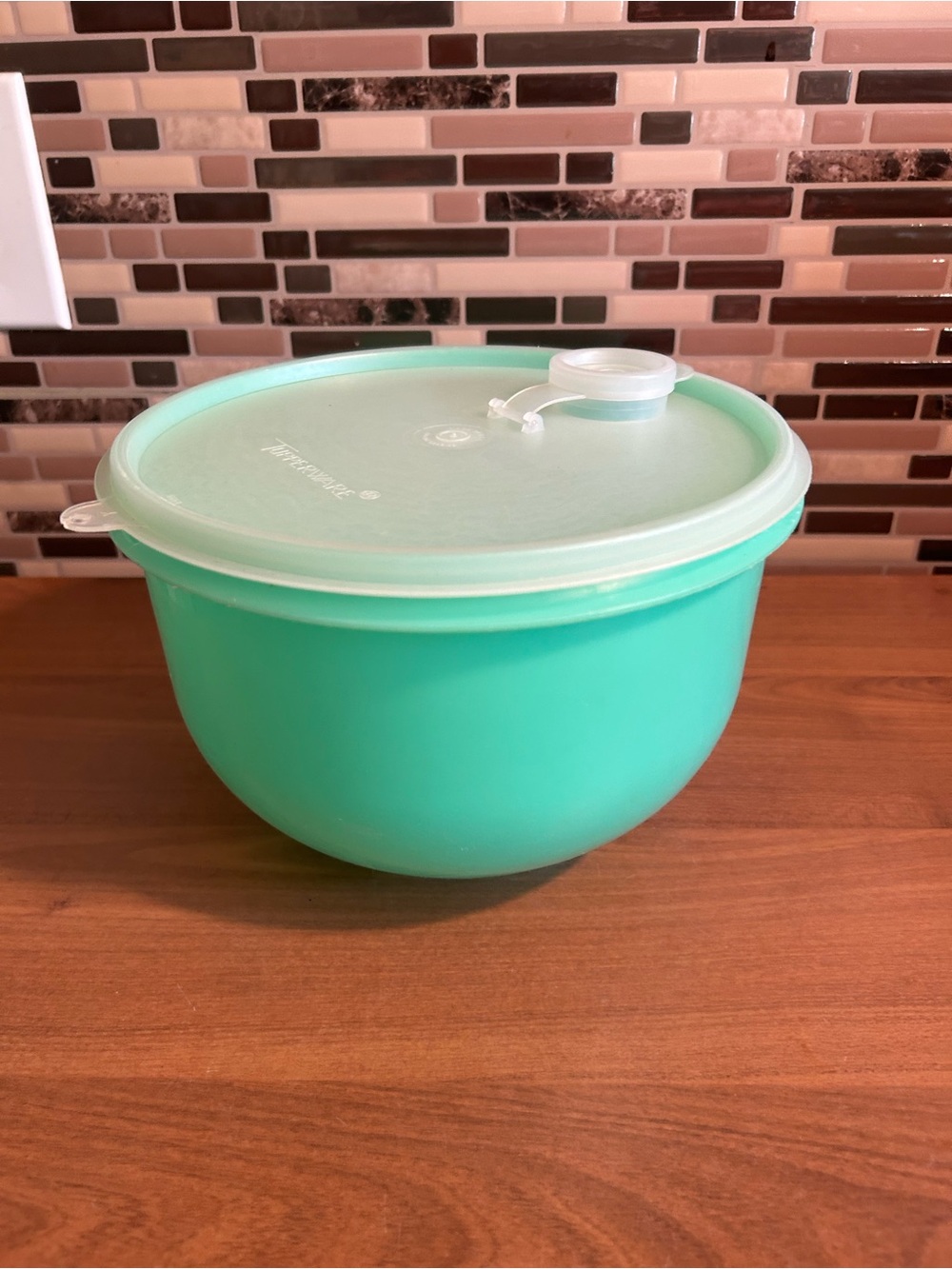 Vintage Tupperware Jadeite Mixing Bowl with Lid